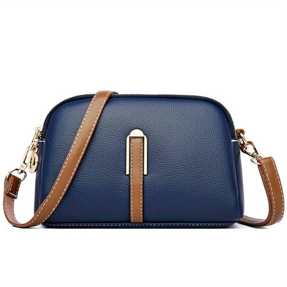 Milano™ | Borsa multitasche effetto litchi con tracolla