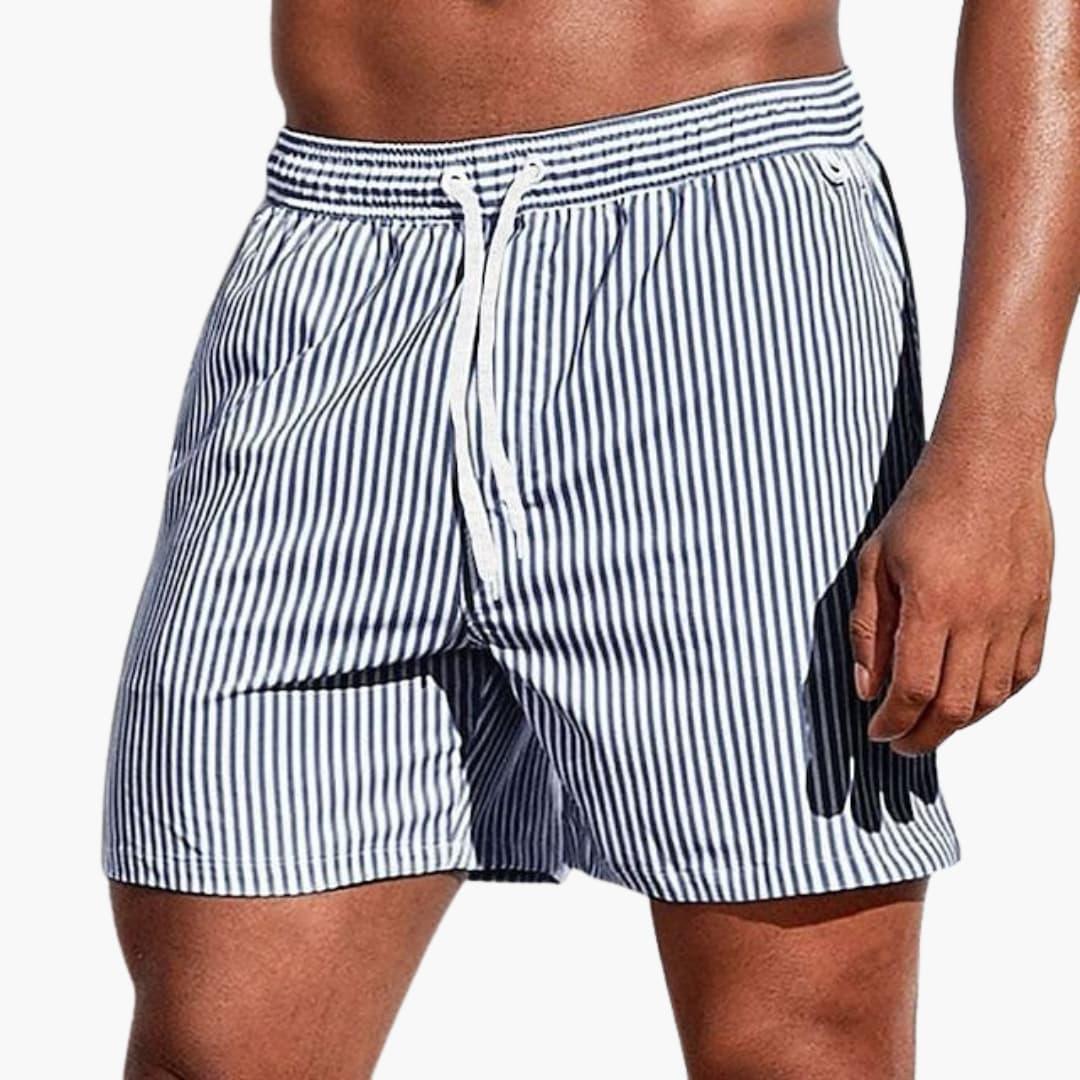 Pantaloncini da bagno a righe Lucas (1+1 GRATIS!)