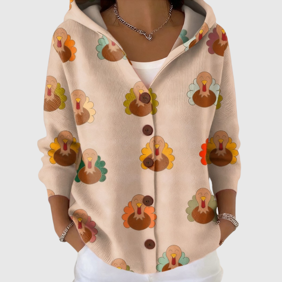 Pierina | Abito in maglia con cappuccio