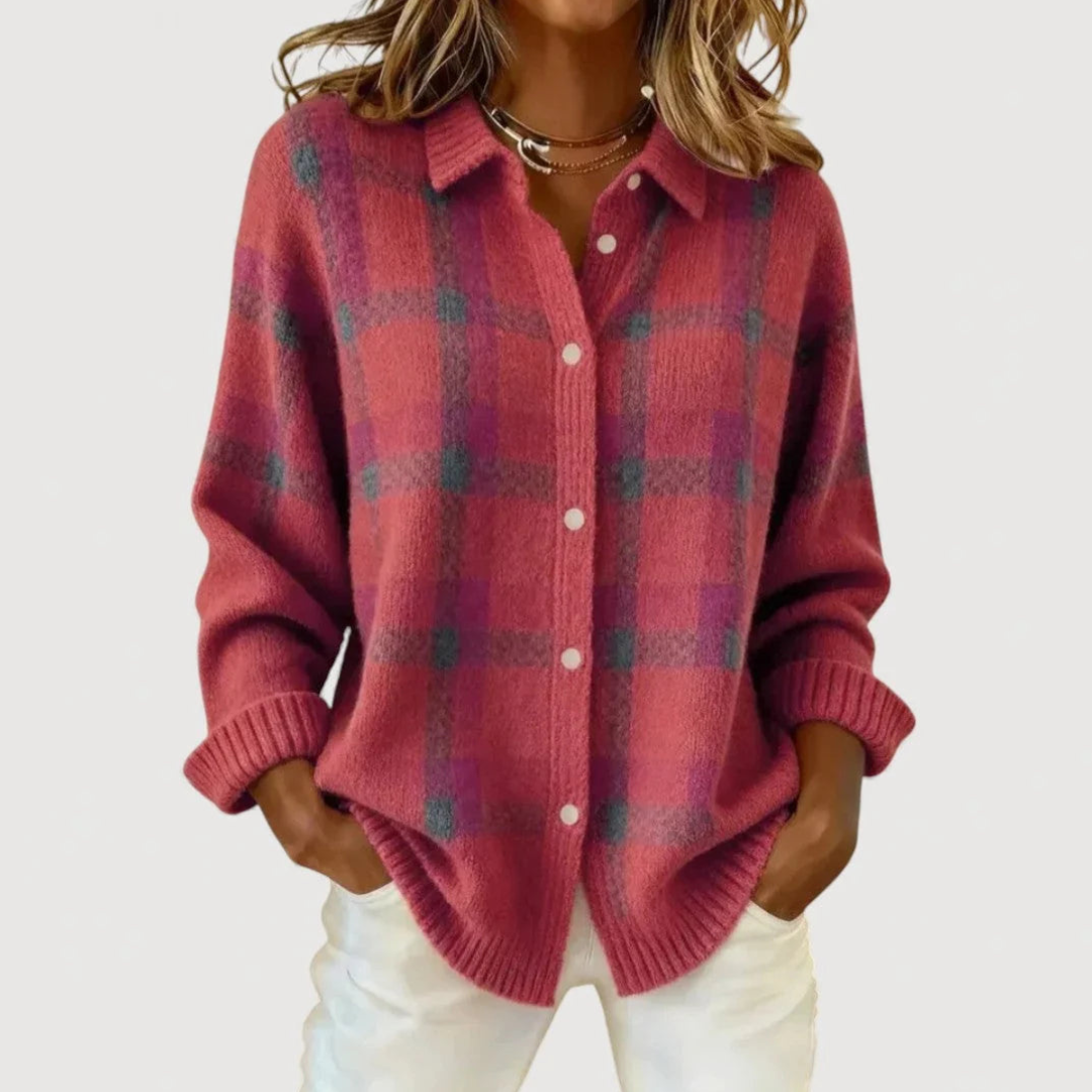 Lily | Cardigan in maglia a quadri