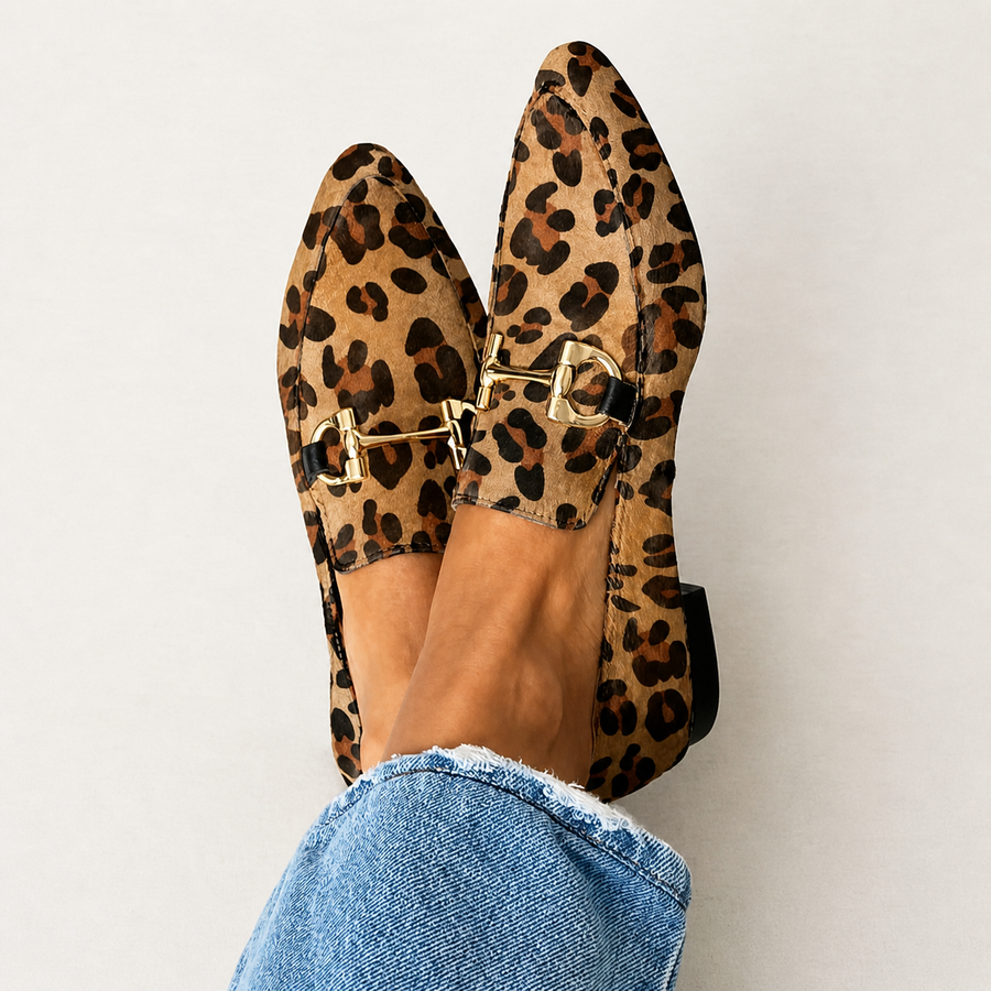 Gia - Mocassini eleganti leopardati