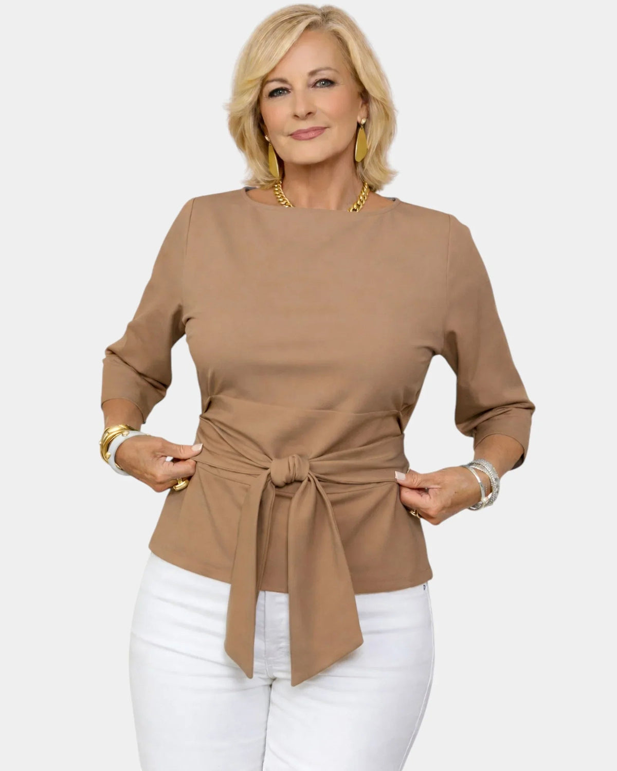 Souad | Top elegante con nodo