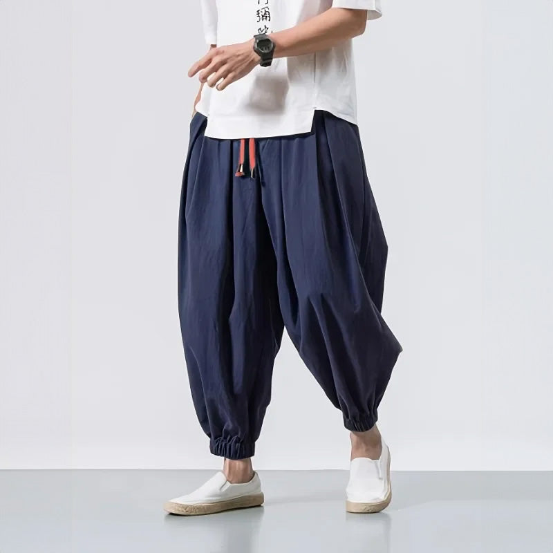 PANTALONI OVERSIZE IN COTONE