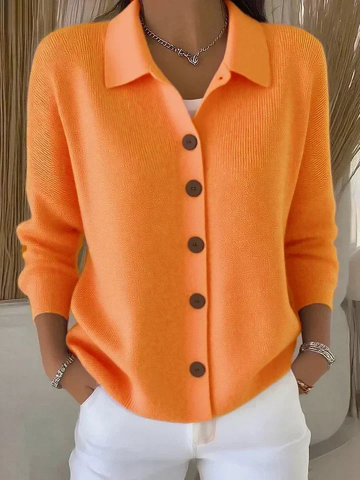 Jetske | Cardigan con colletto e bottoni sul davanti