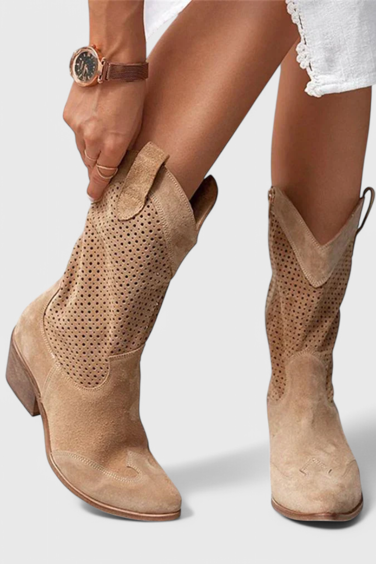 Anna - stivali da cowboy moderni con chiusura laterale elasticizzata