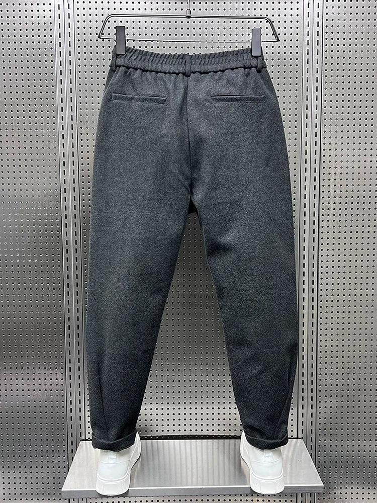 PANTALONI TAPERED TEXTURIZZATI