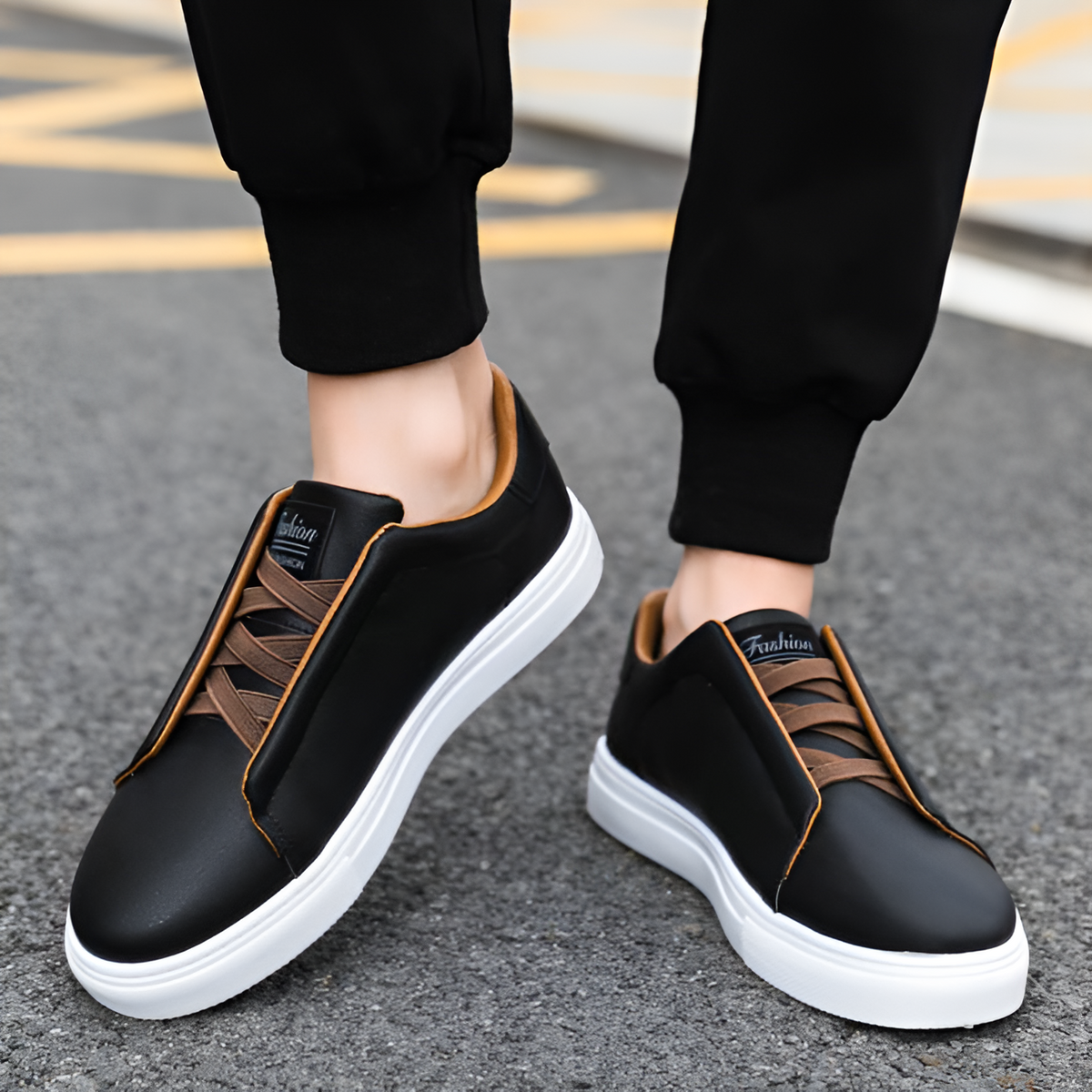 Alexander | Sneakers bianche da uomo in pelle di alta qualità