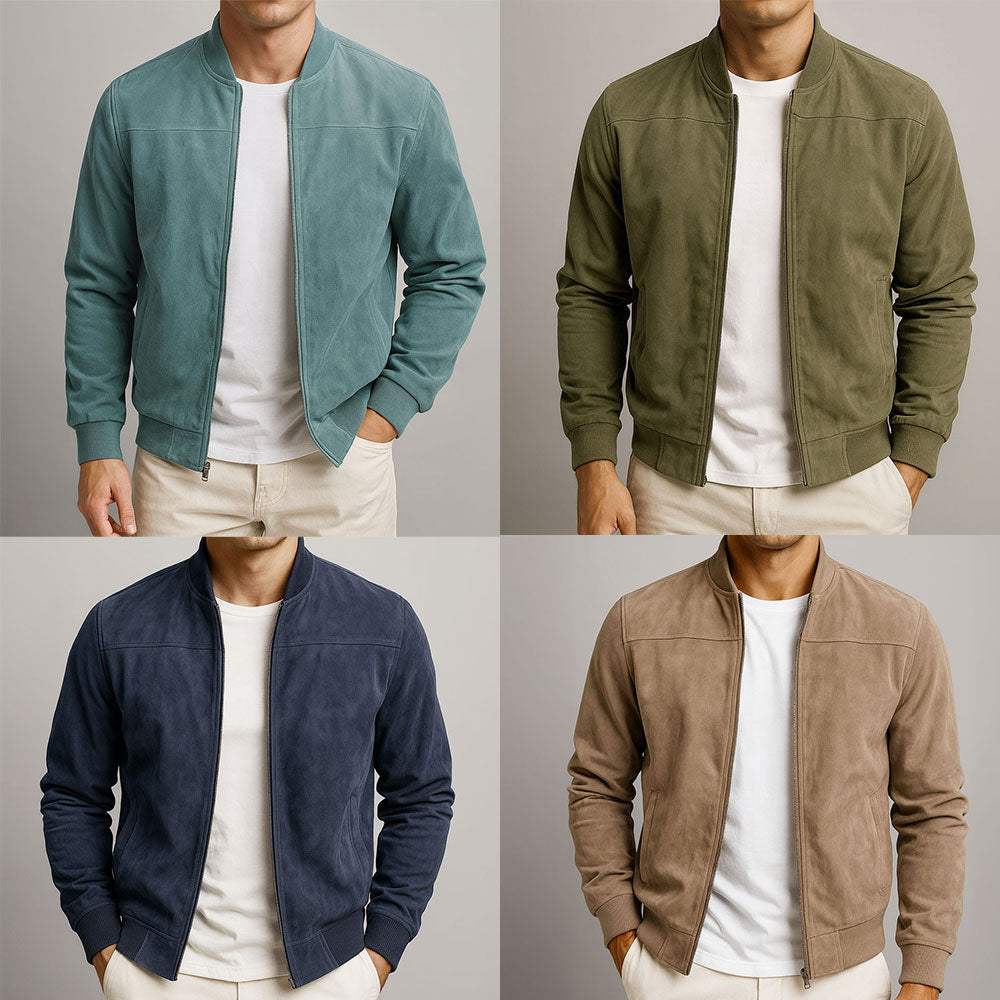 Giacca bomber effetto camoscio Antoine