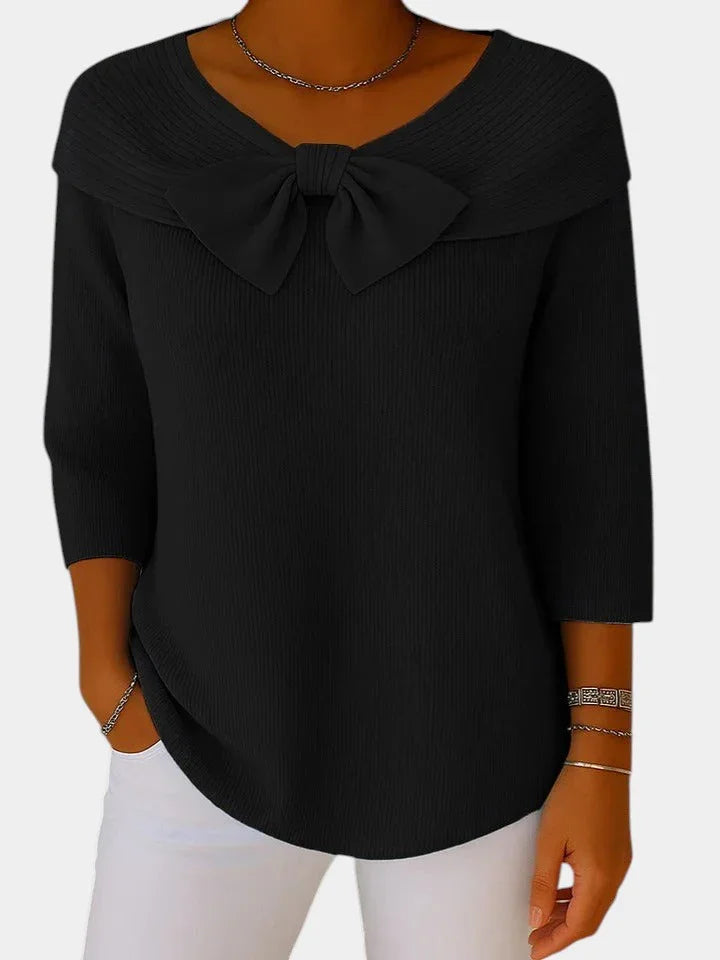 Lúa | Maglione caldo e femminile con fiocco