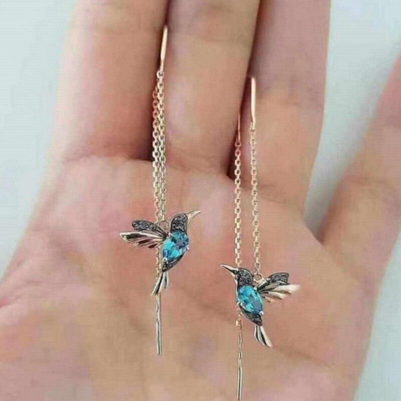ORECCHINI A FORMA DI COLIBRÌ