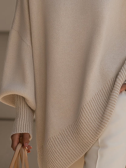 Jennifer | Maglione oversize drappeggiato con scollo ampio