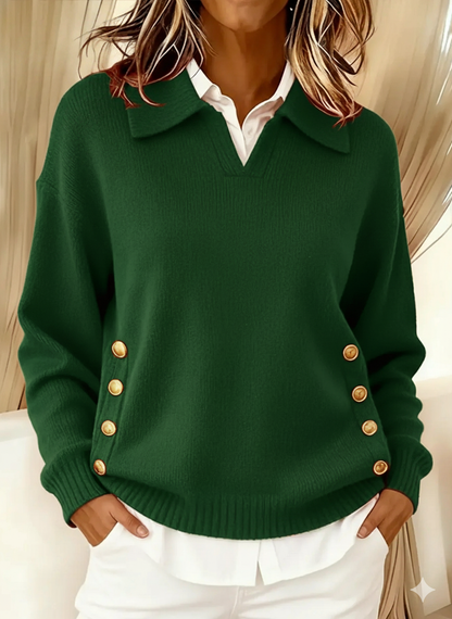 Rieke | Maglione con scollo a V e colletto