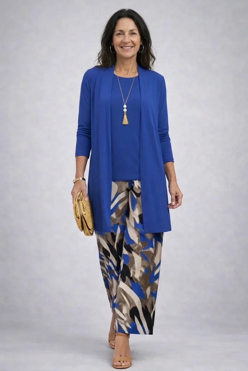 Miriam | Completo a tre pezzi blu cobalto
