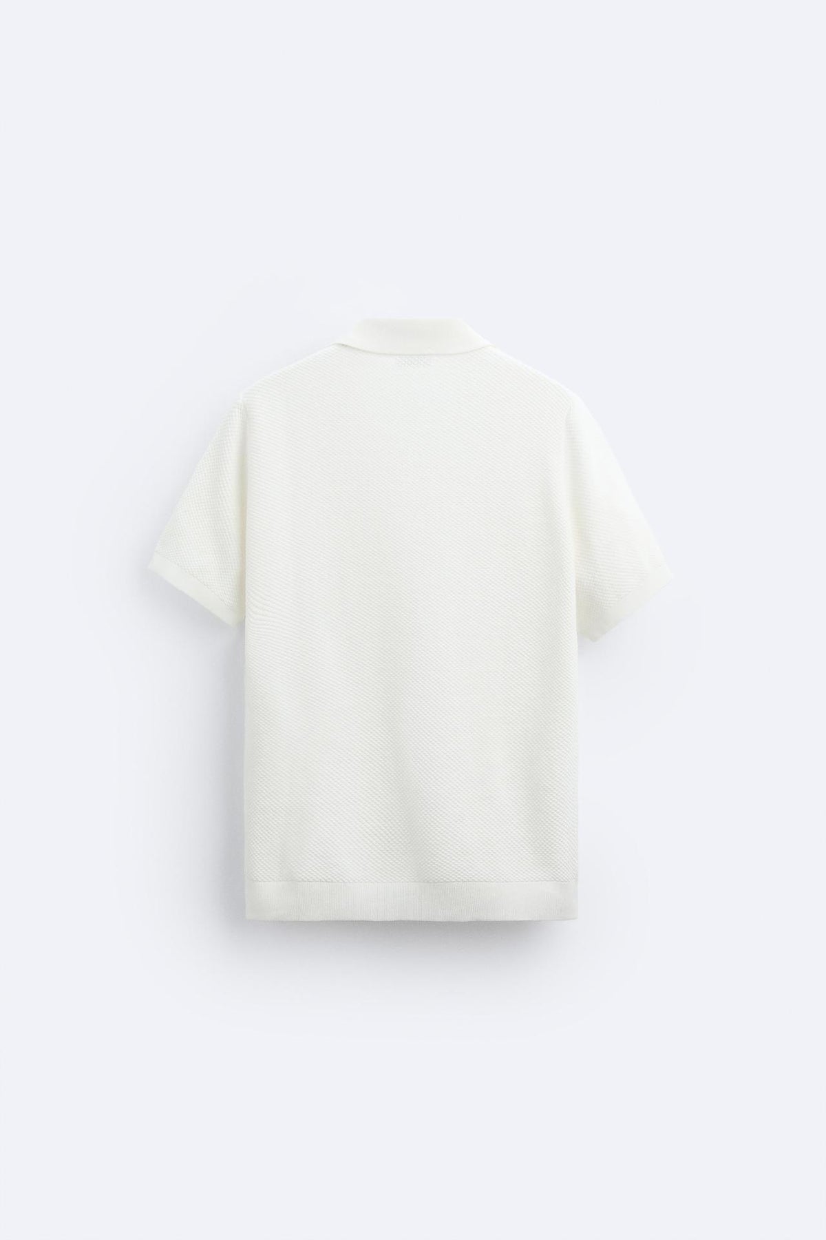 Polo in maglia classico bianco