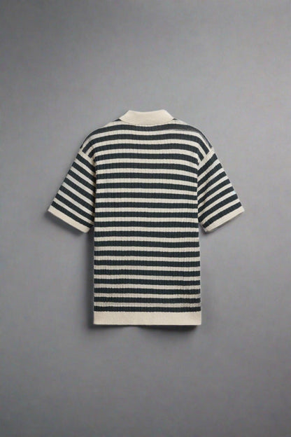 Polo in maglia a righe classiche