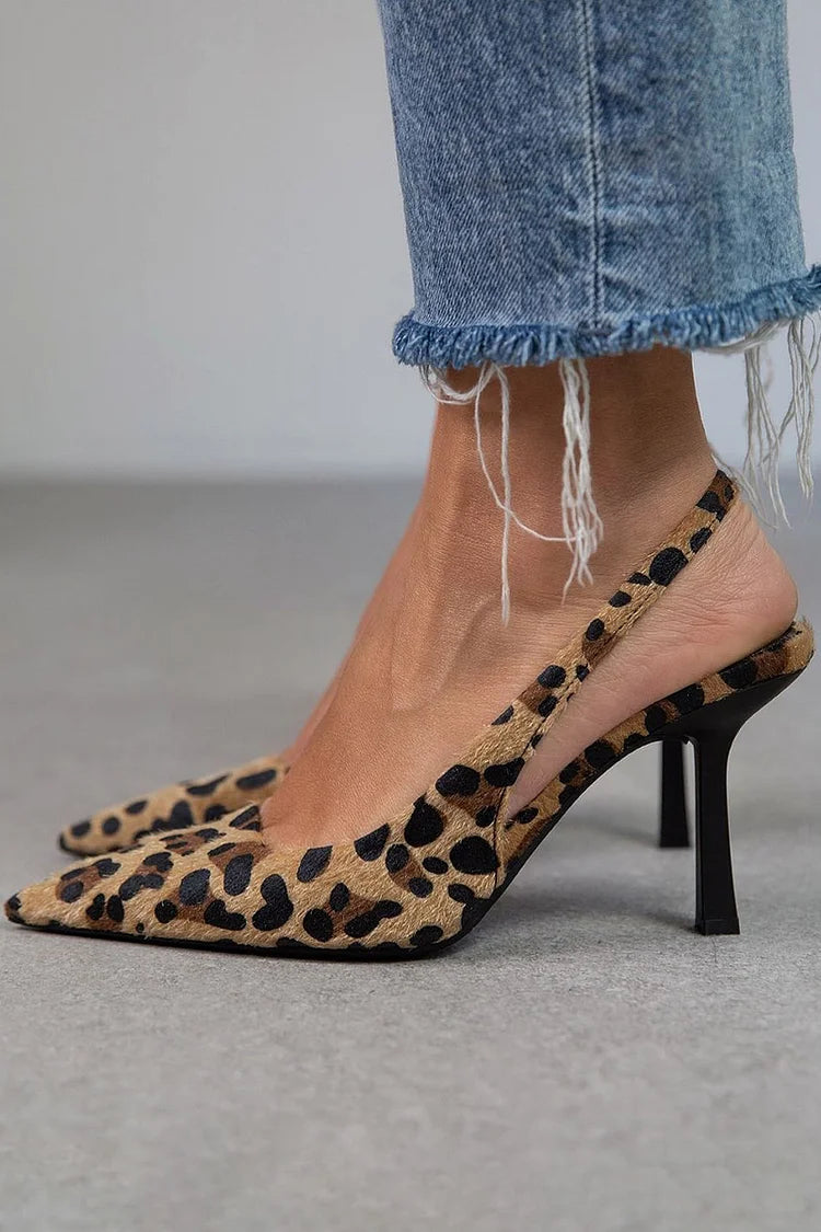 Scarpe con tacco leopardate Dulce™ D'Orsay