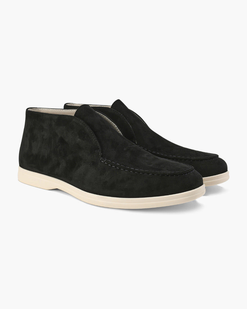 Mason | Mocassino scamosciato da uomo mid-cut senza lacci