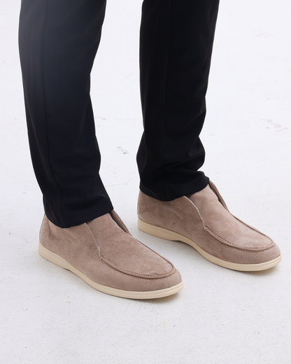 Mason | Mocassino scamosciato da uomo mid-cut senza lacci
