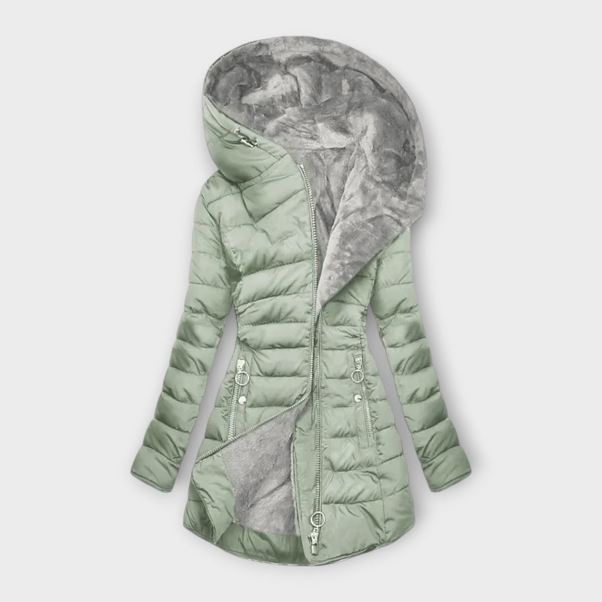 Kori™ | Cappotto in peluche con pelliccia