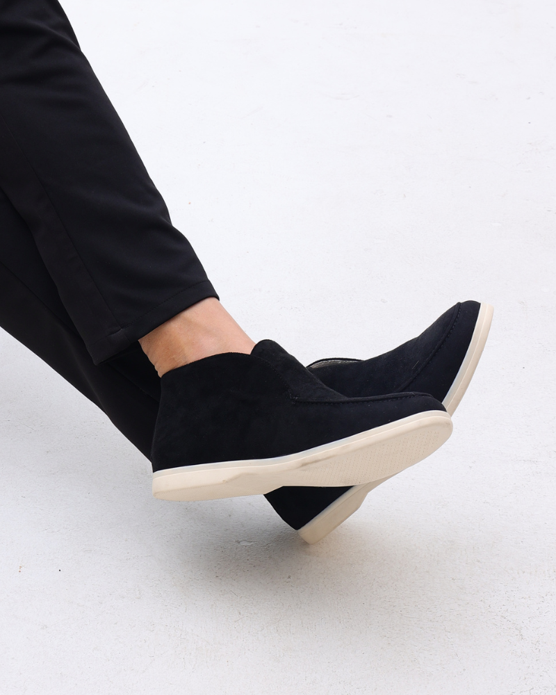 Mason | Mocassino scamosciato da uomo mid-cut senza lacci