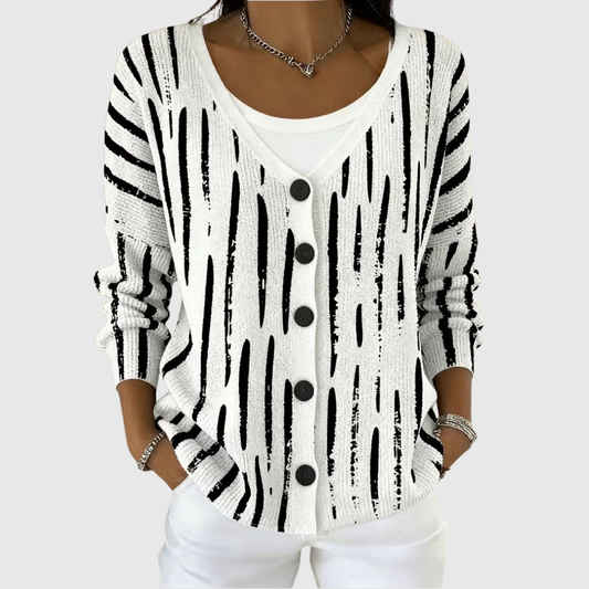 Leonora | Cardigan in maglia con bottoni