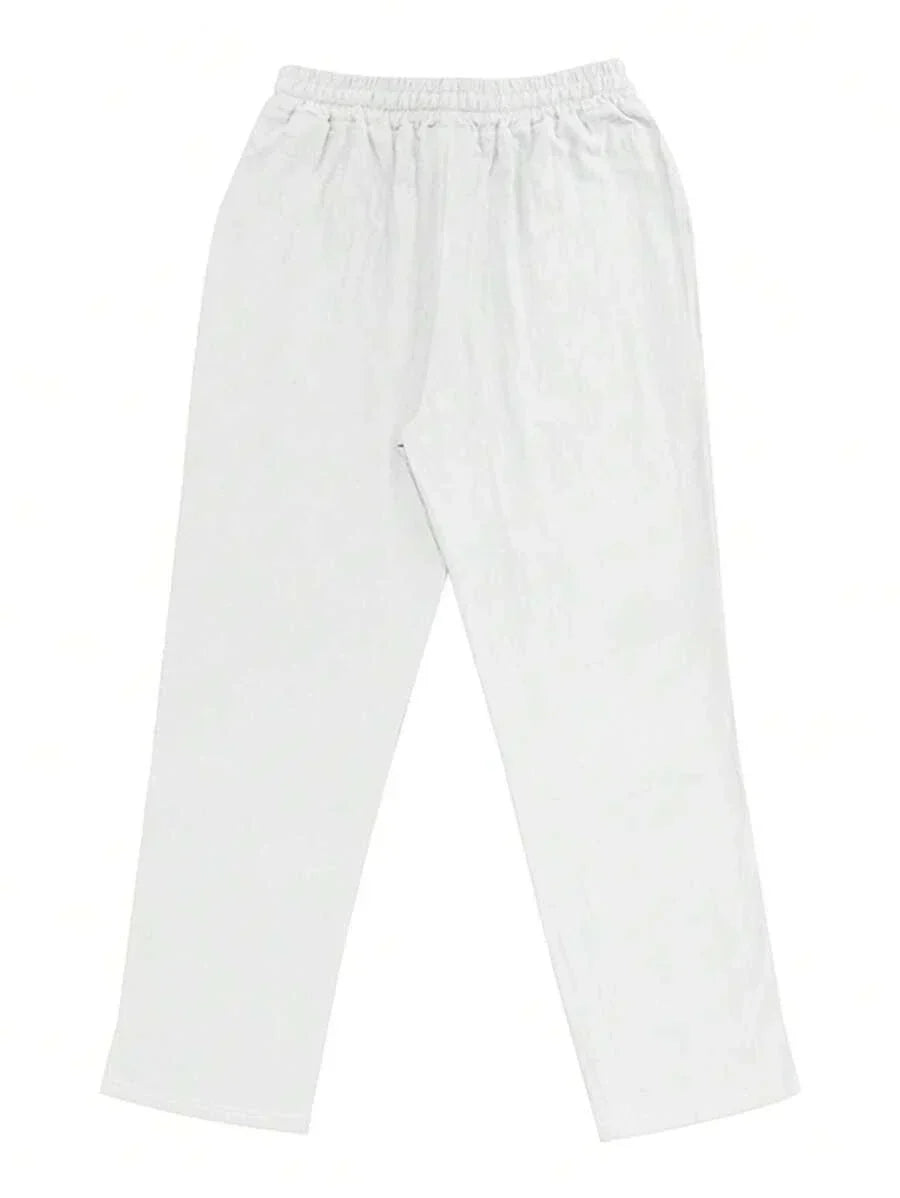PANTALONI LEGGERI IN LINO CON COULISSE