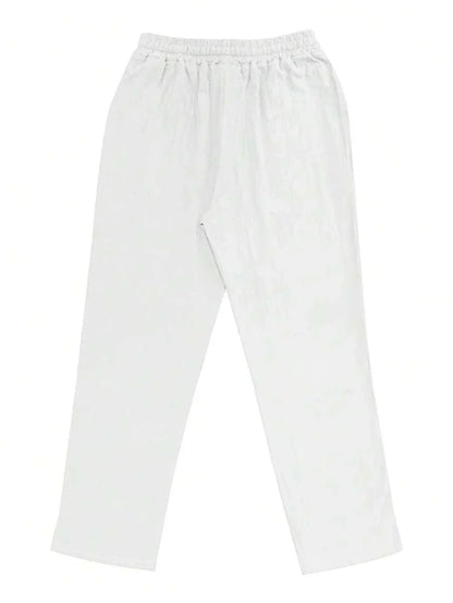 PANTALONI LEGGERI IN LINO CON COULISSE