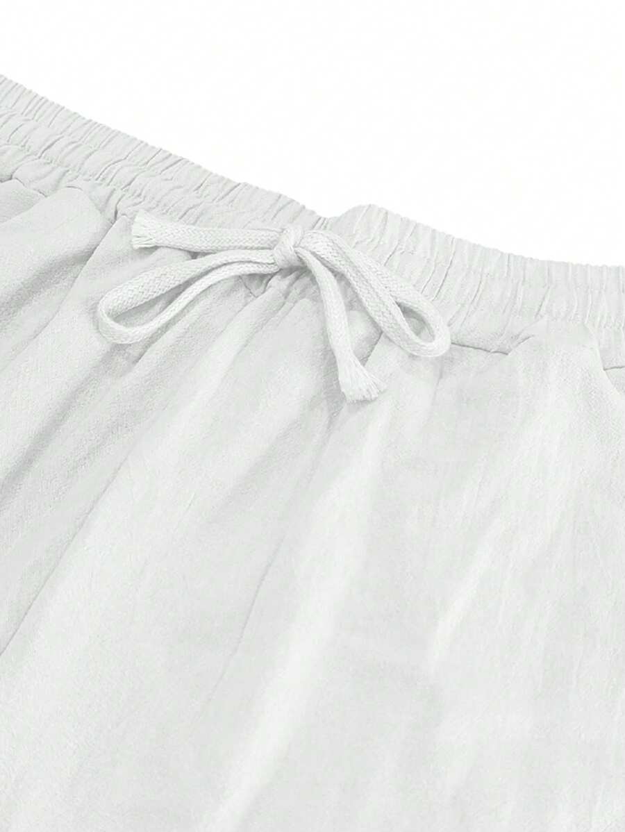 PANTALONI LEGGERI IN LINO CON COULISSE