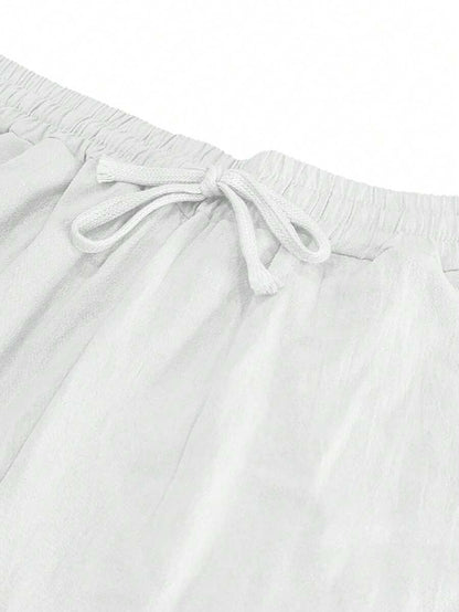 PANTALONI LEGGERI IN LINO CON COULISSE