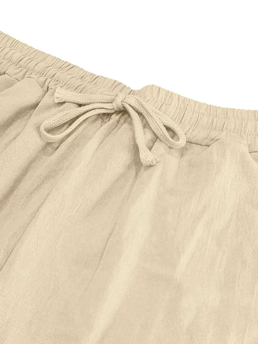 PANTALONI LEGGERI IN LINO CON COULISSE