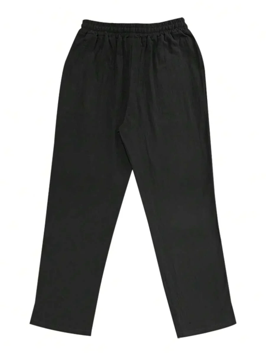 PANTALONI LEGGERI IN LINO CON COULISSE