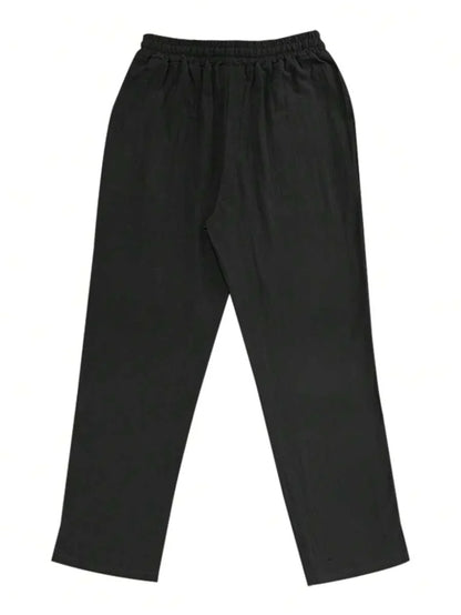 PANTALONI LEGGERI IN LINO CON COULISSE