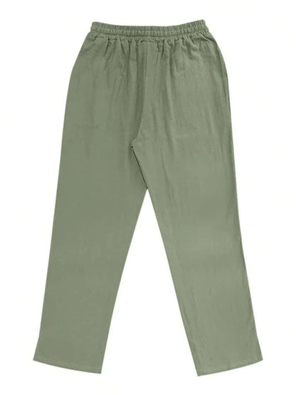 PANTALONI LEGGERI IN LINO CON COULISSE