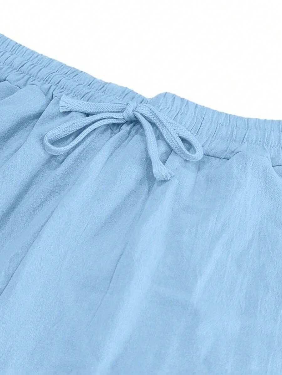 PANTALONI LEGGERI IN LINO CON COULISSE