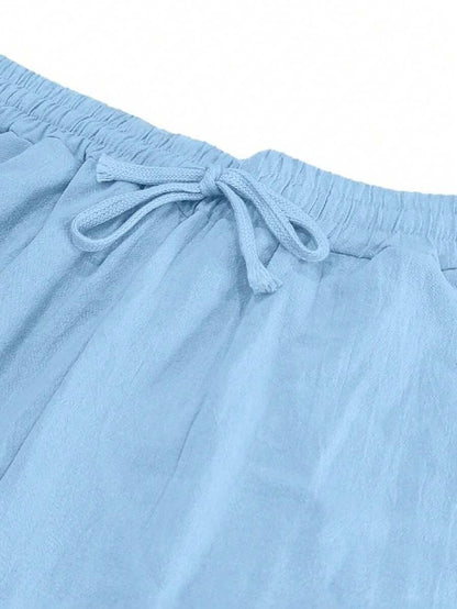 PANTALONI LEGGERI IN LINO CON COULISSE