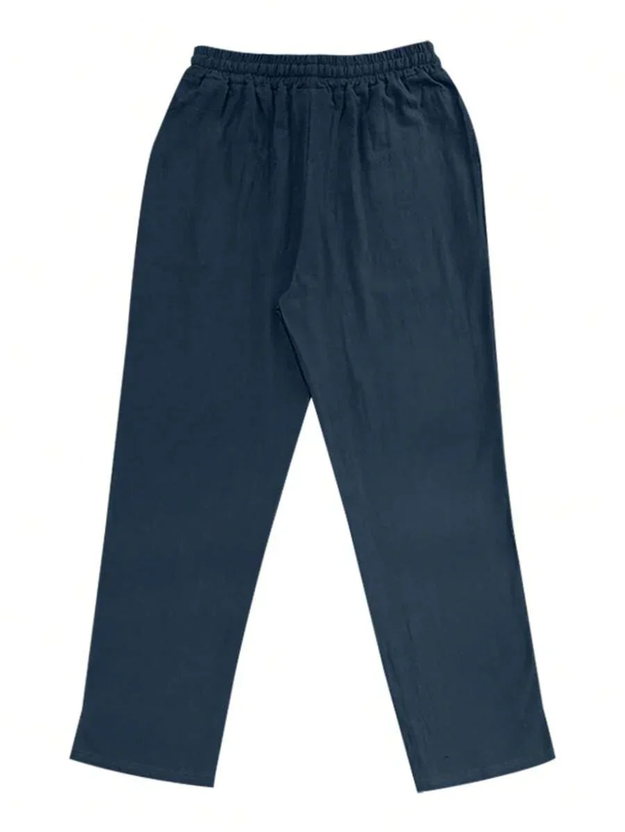 PANTALONI LEGGERI IN LINO CON COULISSE