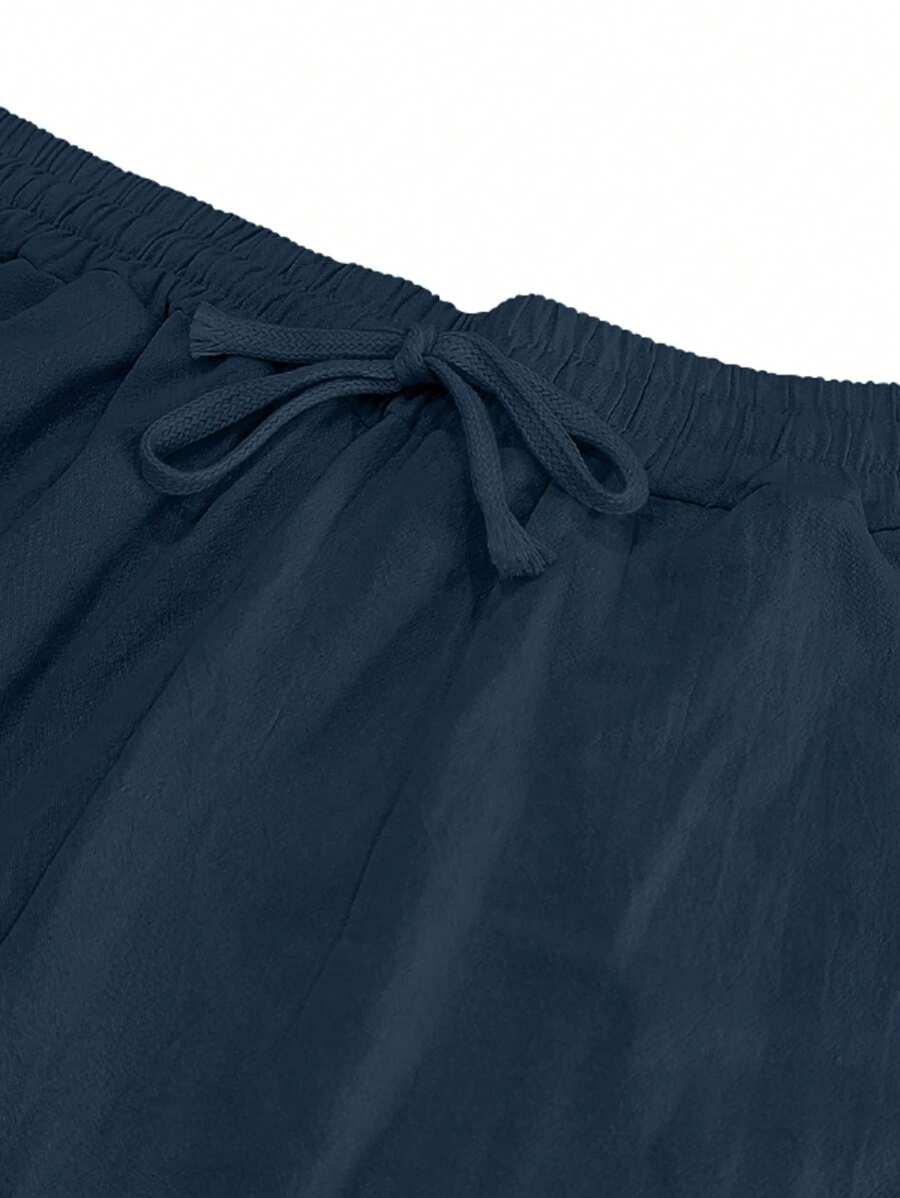 PANTALONI LEGGERI IN LINO CON COULISSE