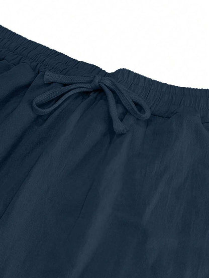 PANTALONI LEGGERI IN LINO CON COULISSE