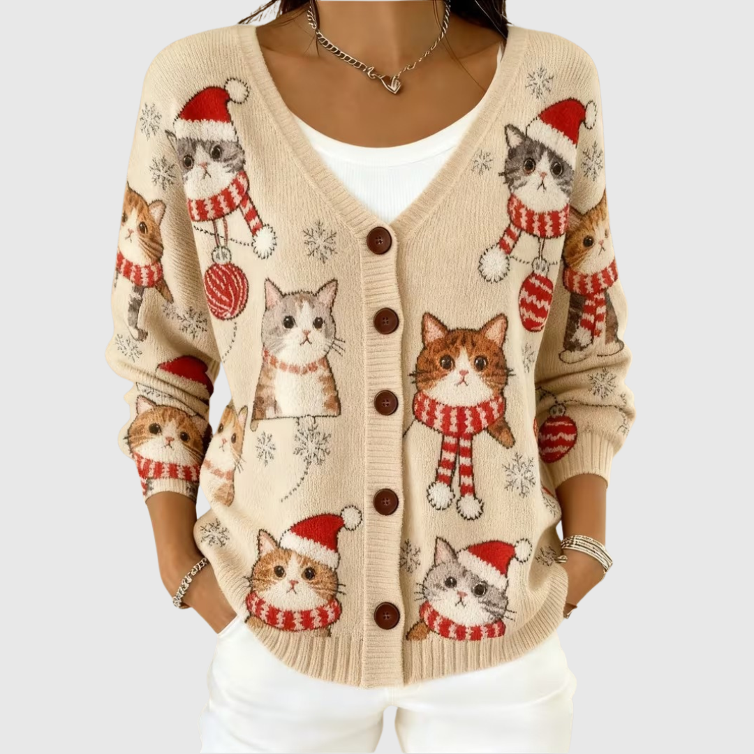 Caterina | Cardigan in maglia con bottoni