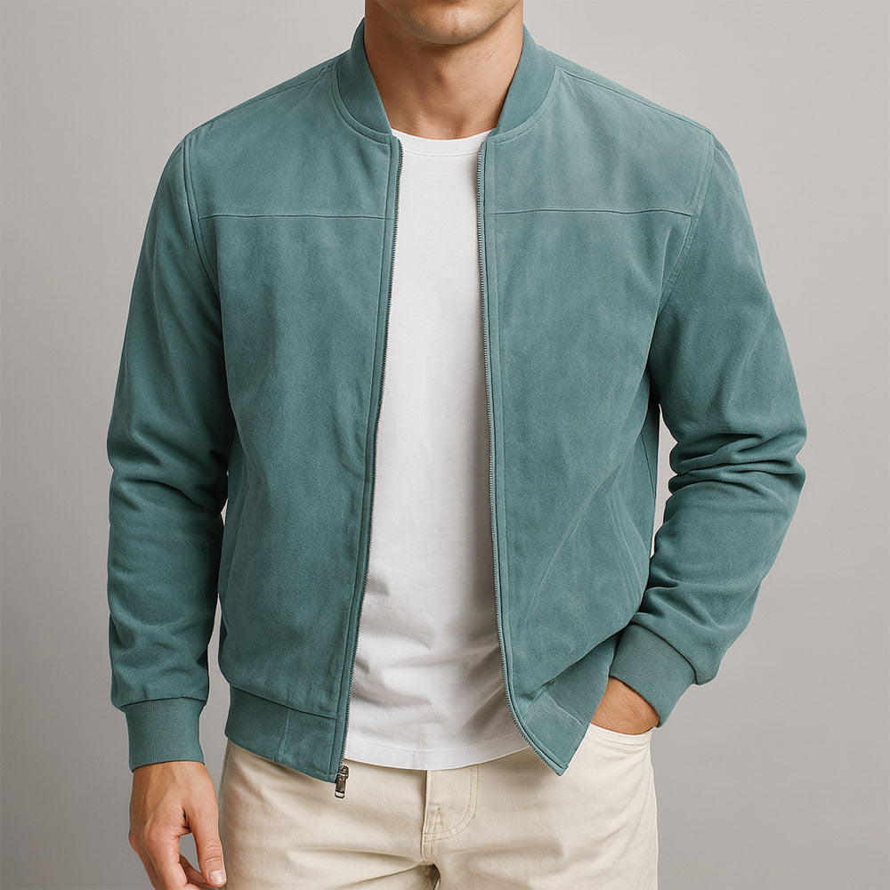 Giacca bomber effetto camoscio Antoine