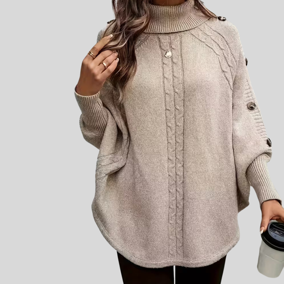 Norelle™ | Maglione a collo alto in maglia a trecce
