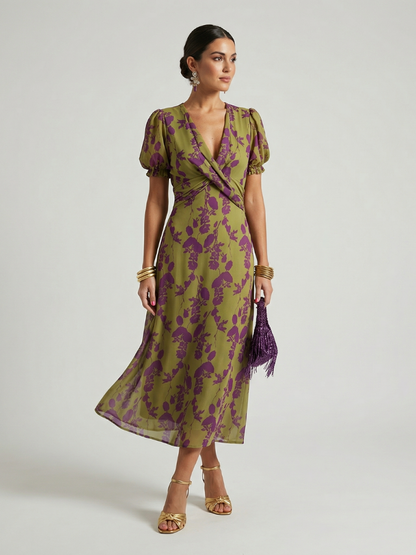 Abito midi floreale casual Virel
