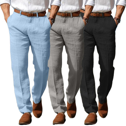 PANTALONI DA UOMO DI LUSSO IN LINO PREMIUM