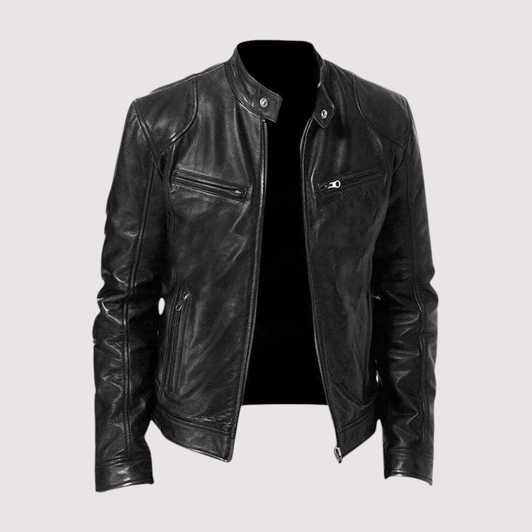 GIACCA IN PELLE DA UOMO ELEGANTE DI ALTA GAMMA