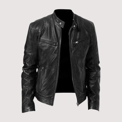 GIACCA IN PELLE DA UOMO ELEGANTE DI ALTA GAMMA