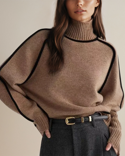 Julia - Maglione a Collo Alto Chic Autunnale