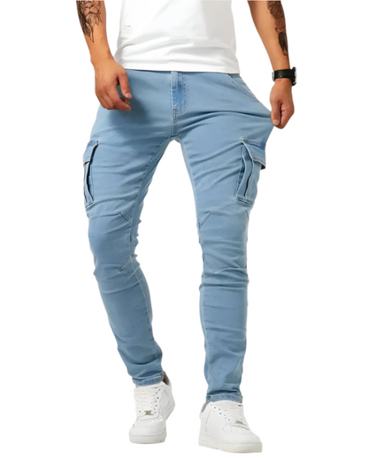 PANTALONI CARGO STRETCH