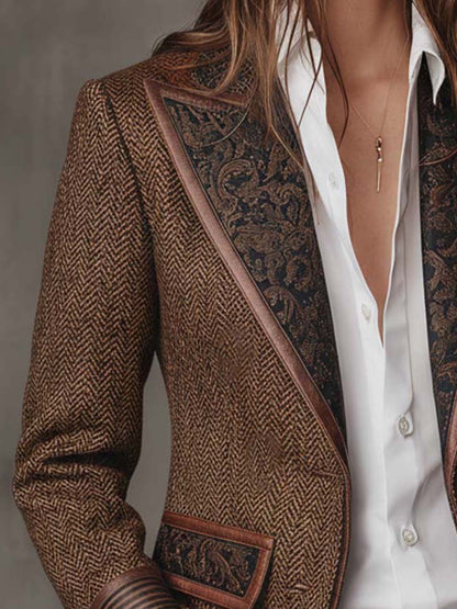 Consuelo - Blazer con pannelli spigati