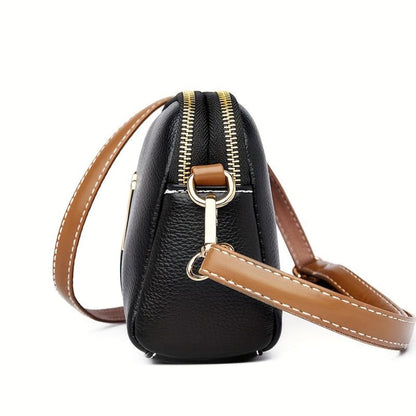 Milano™ | Borsa multitasche effetto litchi con tracolla