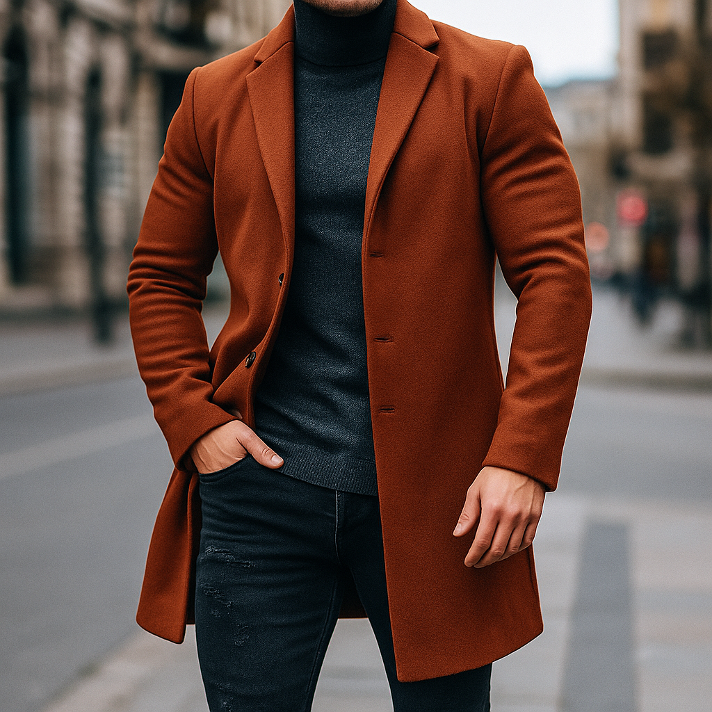 TRENCH IN LANA DA UOMO